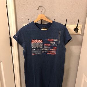 POLO by Ralph Lauren Flag Tshirt Dress Size Small